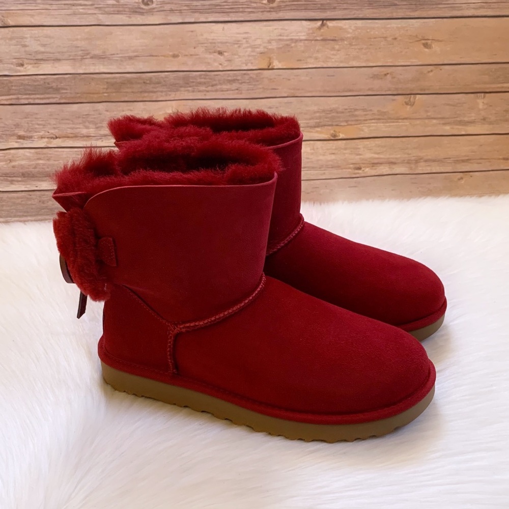 UGG Classic Double Bow Mini Kiss Boots - Picture 3 of 8